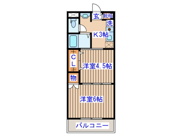 ヴァンクール小田原の物件間取画像